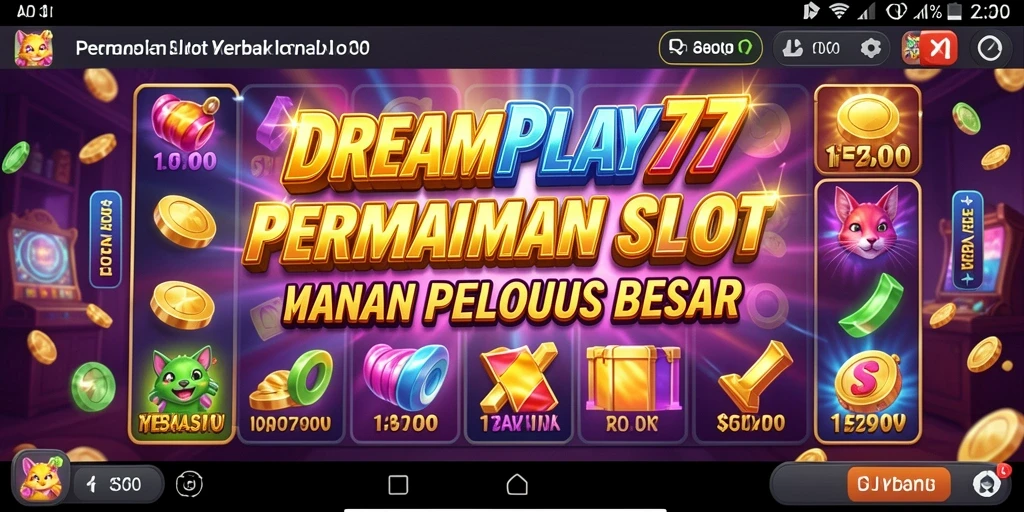 Tampilan permainan slot yang menarik dan mengasyikkan dari DREAMPLAY77.