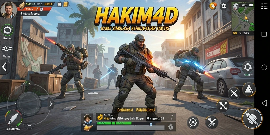 Tampilan gameplay menakjubkan HAKIM4D dalam aksi strategis.