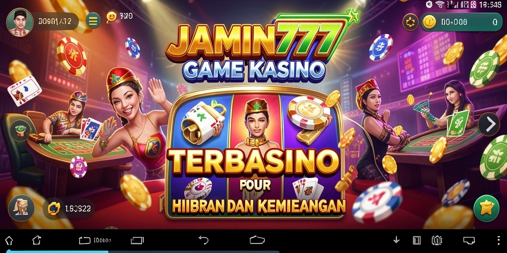 Screenshot utama JAMIN777 menampilkan gameplay Kasino yang mendebarkan.