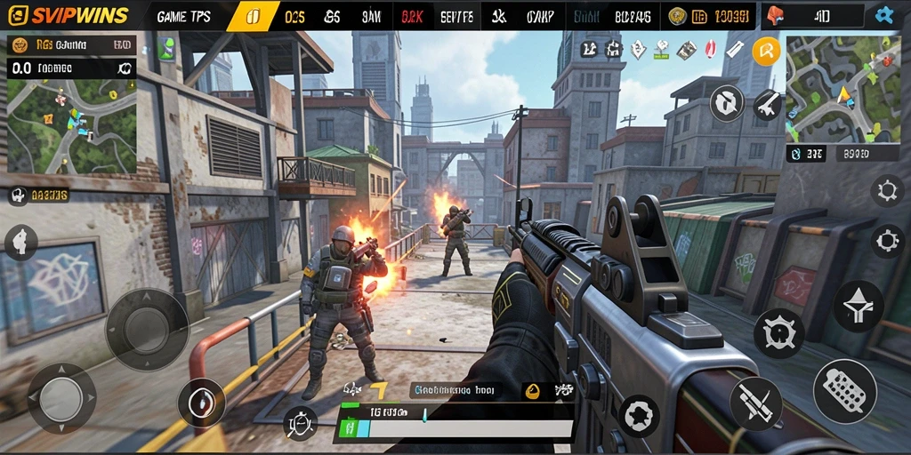 Tampilan gameplay seru di SVIPWINS dengan pertarungan mengasyikkan.