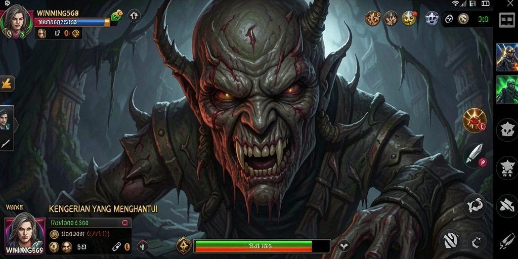 Gameplay menakutkan di lingkungan yang mencekam